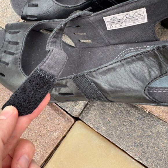 Merrell Black Leather Peony Heel Sandals | Size 8.5 / 39 - Picture 6 of 6